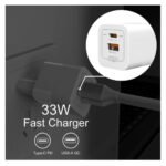 Jes (IET33AC) 33W GaN Wireless Charger with USB-A and USB-C Port - White - Image 5