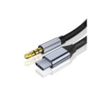 Jes (IET40UC) USB-C to 3.5mm Audio Jack Cable, 1m - Black