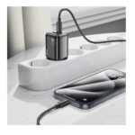 Hoco (N52) 20W Φορτιστής GaN με Θύρα USB-A και Θύρα USB-C και Καλώδιο USB-C - Lightning Power Delivery / Quick Charge 3.0 - Μαύρο - Image 3
