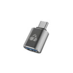 Powertech (PTR-0148) Μετατροπέας USB-C male σε USB-A female - Γκρι