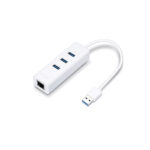 TP-LINK (UE330) v4 USB 3.0 3-Port Hub with USB-A / Ethernet connection - White