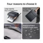 Ugreen (90798) Waterproof Backpack for 15.6" Laptop - Gray - Image 2