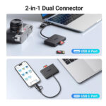Ugreen (CM812) Card Reader Type-C για SD/microSD - Γκρι - Image 2