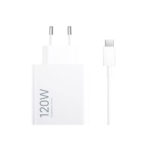 Xiaomi (HyperCharge Combo) Charger with USB-A Port and USB-C Cable 120W - White