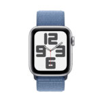 Apple Watch SE GPS 44mm με Blue Cloud Sport Loop - Silver