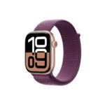 Apple Watch Series 10 GPS 42mm Rose Gold με Plum Sport Loop - Image 2