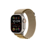 Apple Watch Ultra 2 49mm Titanium Case with Tan Alpine Loop - Large - Image 2