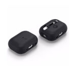 Spigen Silicone Fit Silicone Case with Strap for Apple AirPods Pro 2 - Black - Image 6