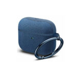 Spigen Urban Fit Θήκη Σιλικόνης με Γάντζο για Apple AirPods 3 - Navy Μπλε - Image 3