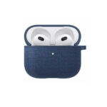 Spigen Urban Fit Θήκη Σιλικόνης με Γάντζο για Apple AirPods 3 - Navy Μπλε - Image 2