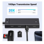 Ugreen (CM806) USB 3.2 Hub 4 Θυρών με σύνδεση USB-C - Μαύρο - Image 5