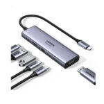 Ugreen (CM511) 6-in-1 USB-C Docking Station με HDMI 4K PD  - Ασημί - Image 2