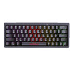 Zeroground (KB-3700G) SATOMI Mini v2.0 Gaming Ενσύρματο/Ασύρματο Μηχανικό Πληκτρολόγιο με Outemu Red διακόπτες και RGB φωτισμό (Αγγλικό US) - Μαύρο