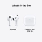 Apple AirPods with ANC (4th generation) Earbud Bluetooth Handsfree Headphones and Charging Case – White - Image 6