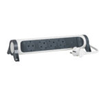 Legrand 4-Way Safety Power Strip with Switch and 1.5m Cable - White/Grey - Image 2