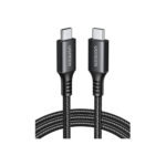 Ugreen (15374) Πλεκτό Καλώδιο USB 2.0 USB-C male σε USB-C 60W, 2μ - Μαύρο - Image 2