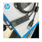 HP DHE-8000 On Ear Multimedia Headset with Microphone and USB-A Connection - Black - Image 4
