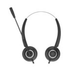 HP DHE-8000 On Ear Multimedia Headset with Microphone and USB-A Connection - Black - Image 3