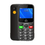 Powertech (PTM-39) Sentry Eco 2 Dual SIM Κινητό με Μεγάλα Κουμπιά - Μαύρο