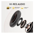QCY H3 Wireless Bluetooth Headphones with 70 Hours of Playtime, Active Noise Cancellation and High Resolution Audio - Black - Image 9
