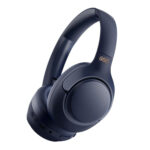 QCY H3 Wireless Bluetooth Headphones with 70 Hours of Playtime, Active Noise Cancellation and High Resolution Audio - Blue - Image 3