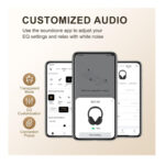 QCY H3 Wireless Bluetooth Headphones with 70 Hours of Playtime, Active Noise Cancellation and High Resolution Audio - Blue - Image 6
