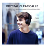 QCY H3 Wireless Bluetooth Headphones with 70 Hours of Playtime, Active Noise Cancellation and High Resolution Audio - Blue - Image 8