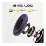 QCY H3 Wireless Bluetooth Headphones with 70 Hours of Playtime, Active Noise Cancellation and High Resolution Audio - Blue - Image 11