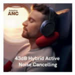 QCY H3 Wireless Bluetooth Headphones with 70 Hours of Playtime, Active Noise Cancellation and High Resolution Audio - Blue - Image 12