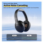 QCY H3 Lite ANC Wireless / Wired Over Ear Headphones with 60 Hours of Operation - Black - Image 5