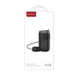 Firo (H18) In-ear Bluetooth Handsfree Ακουστικό Πέτου - Μαύρο - Image 4