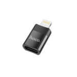 Hoco (UA17) Lightning male to USB-C female Converter - Black