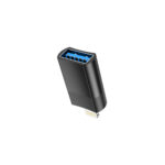 Hoco (UA17) Lightning male to USB-A female Converter - Black - Image 2