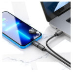 Hoco (UA17) Lightning male to USB-C female Converter - Black - Image 3