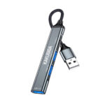 Kakusiga USB 3.0 4-Port Hub with USB-A connection - Gray