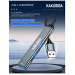 Kakusiga USB 3.0 4-Port Hub with USB-A connection - Gray - Image 2