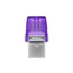 Kingston DataTraveler MicroDuo 3C 64GB USB 3.1 Stick with USB-A & USB-C connection - Purple