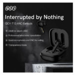 QCY T13 ANC In-ear Bluetooth Handsfree Ακουστικά με Αντοχή στον Ιδρώτα και Θήκη Φόρτισης - Μαύρο - Image 6