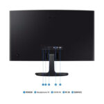 Samsung 24" LS24D364GAUXEN VA FHD Curved - Μαύρο - Image 5