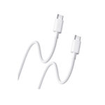 Xiaomi (BHR0878GL) Braided USB 2.0 Cable USB-C male to USB-C male 1m 60W - White