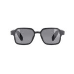 XO E13 Unisex Smart Audio Sunglasses with Black Frame and Black Lens with UV Protection - Black