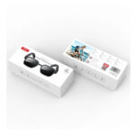 XO E13 Unisex Smart Audio Sunglasses with Black Frame and Black Lens with UV Protection - Black - Image 4