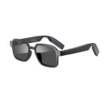 XO E13 Unisex Smart Audio Sunglasses with Black Frame and Black Lens with UV Protection - Black - Image 2