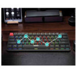 Marvo (KG933G) Tenkeyless Gaming Mechanical Keyboard with Jixian Red Switches and RGB Lighting - Black - Image 5