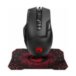 Marvo (M355) Gaming Mouse + Mousepad 6400 DPI - Black