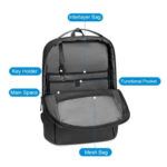 Arctic Hunter (B00574) Waterproof Backpack for 15.6" Laptop - Gray - Image 2