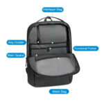 Arctic Hunter (B00574-ΒΚ) Αδιάβροχη Τσάντα Πλάτης για Laptop 15.6" - Μαύρο - Image 2
