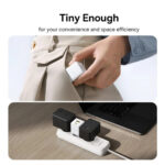 Baseus Palm Φορτιστής με Θύρα USB-A και Θύρα USB-C και Καλώδιο USB-C σε USB-C 20W Quick Charge 3.0 - Λευκό - Image 7