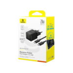 Baseus Palm Φορτιστής Χωρίς Καλώδιο με Θύρα USB-A και Θύρα USB-C 20W Power Delivery / Quick Charge 3.0 - Μαύρο - Image 6