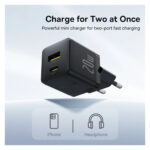 Baseus Palm Φορτιστής Χωρίς Καλώδιο με Θύρα USB-A και Θύρα USB-C 20W Power Delivery / Quick Charge 3.0 - Μαύρο - Image 4